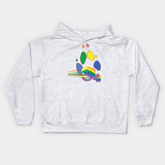 Bear Pride Paw Kids Hoodie by TeeText